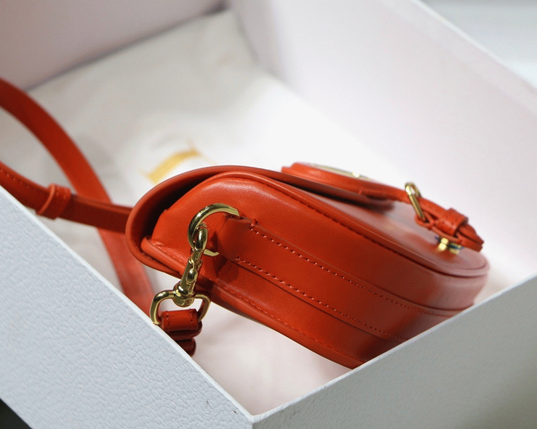 Dior Bobby East-West Bag Replica in Orange angle 4