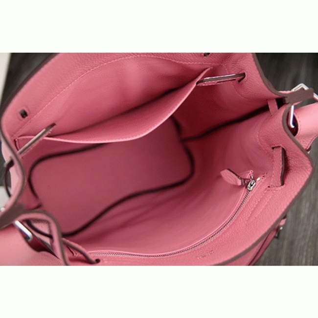 Pink Leather Replica Hermes So Kelly 22cm Feminine Shoulder Bag angle 5