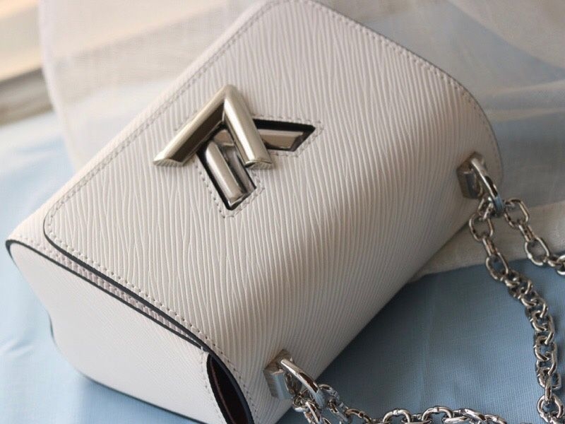 Louis Vuitton Epi Leather Twist Mini Bag In Off-White angle 3
