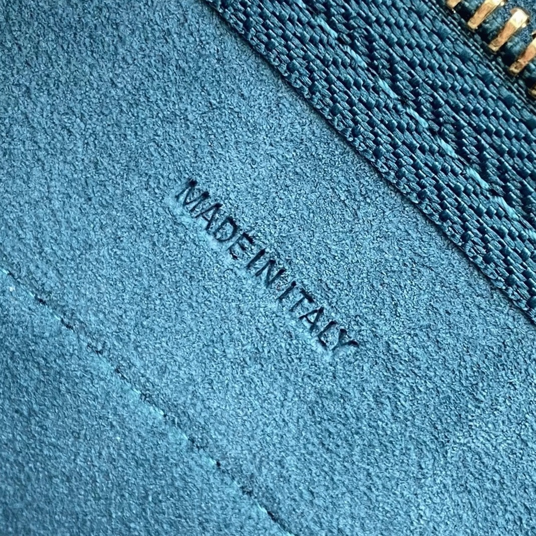 Celine Belt Nano Bag Imitation in Prussian Blue angle 2