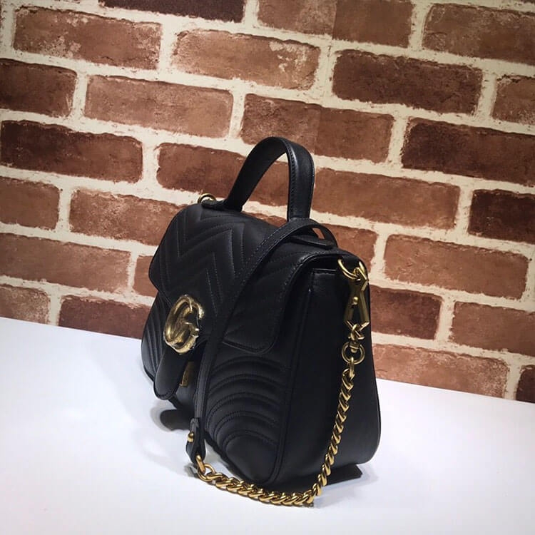 Gucci GG Marmont Small Top Handle Bag angle 2