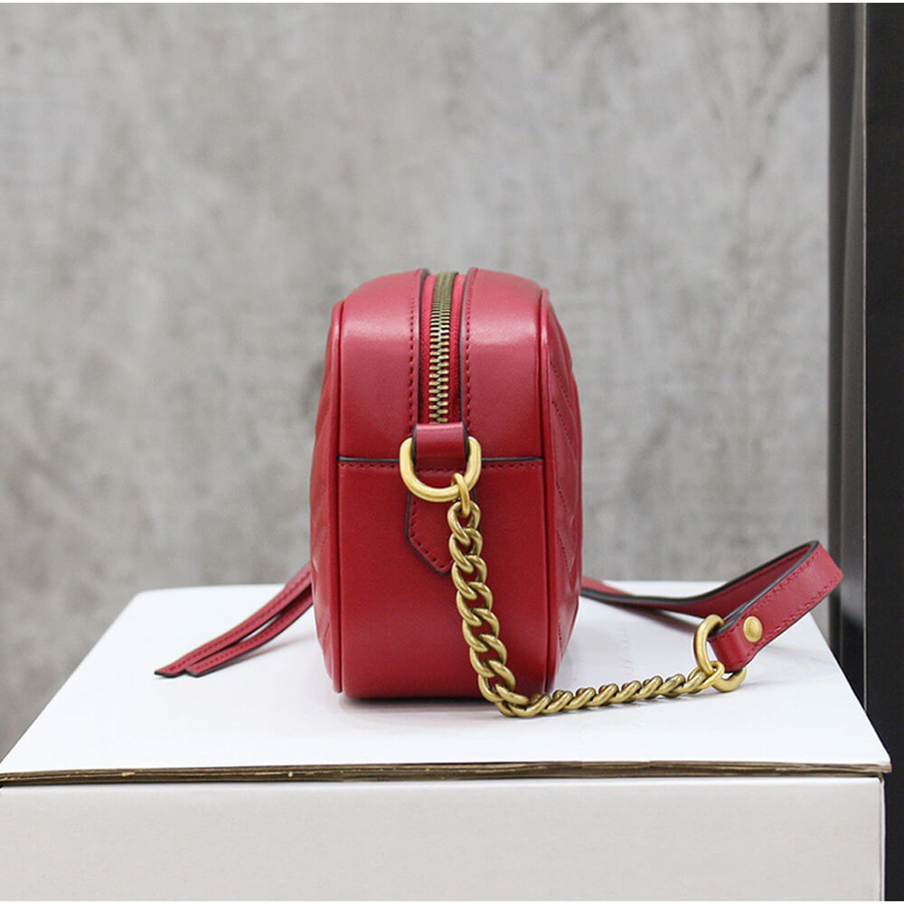 GG Marmont matelasse mini bag angle 2