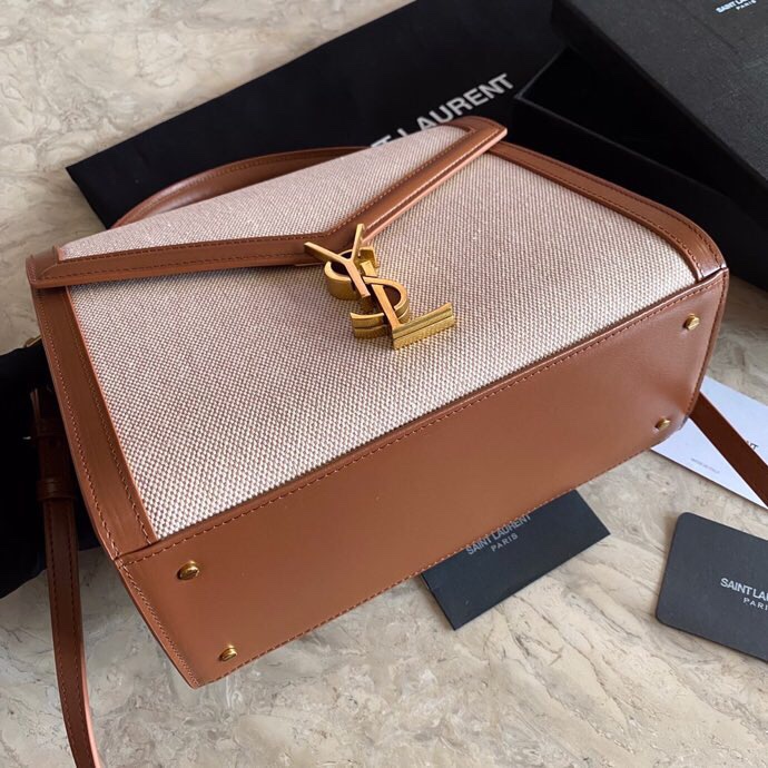 SOLFERINO LARGE SATCHEL IN BOX SAINT LAURENT LEATHER angle 3