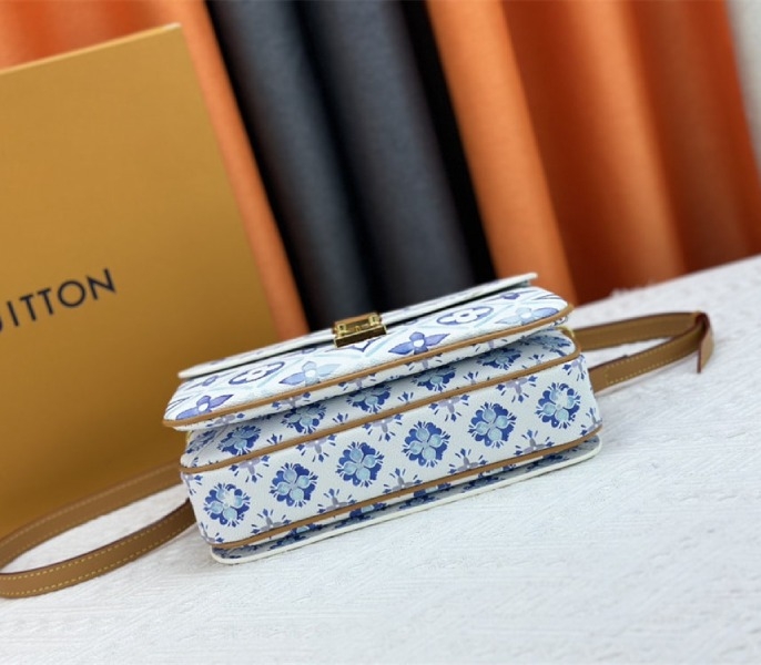 Louis Vuitton LV By The Pool Monogram Tiles Canvas Metis Handbag In Lagoon Blue angle 4