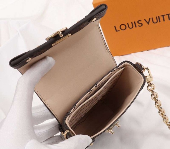 Louis Vuitton Monogram Reverse Canvas Vertical Trunk Pochette angle 5