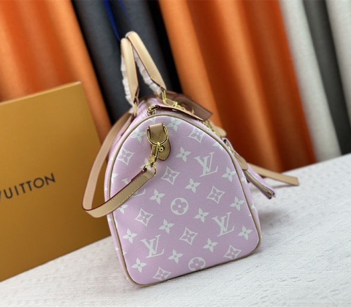 Louis Vuitton Speedy P9 Bandouliere 40 Bag In Hot Pink angle 3