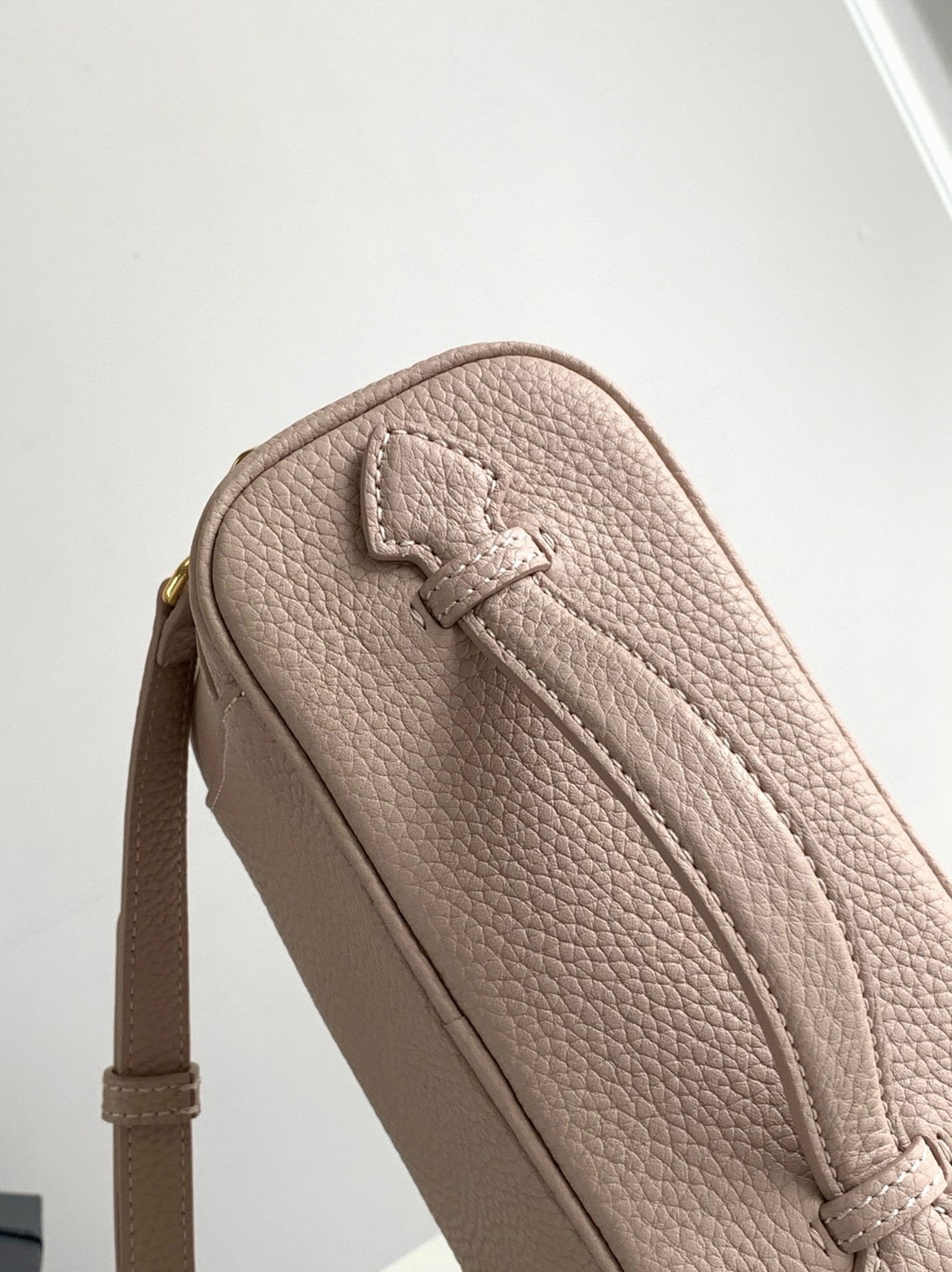 Prada Mini Vanity Bag Replica in Light Pink angle 5