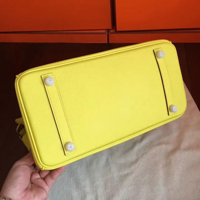 Superior Quality Hermes Birkin 30cm Soufre Replica Bag angle 4