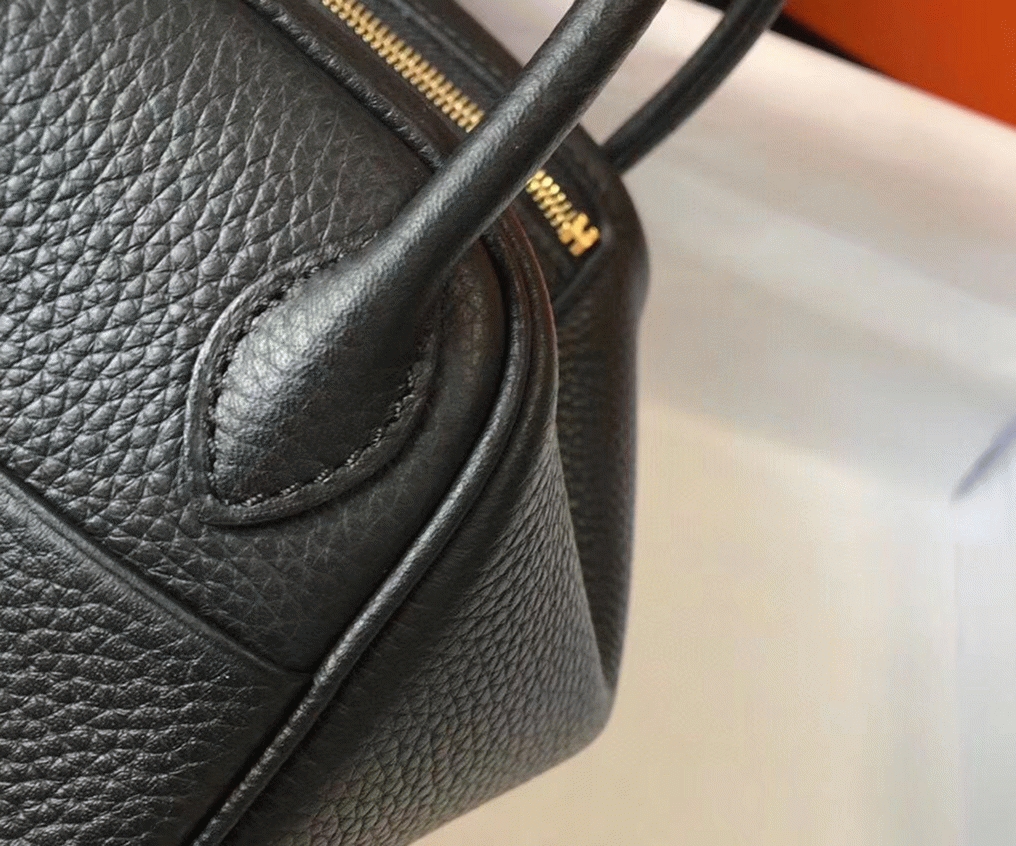 Fake Hermes Lindy Mini handbag in black angle 5