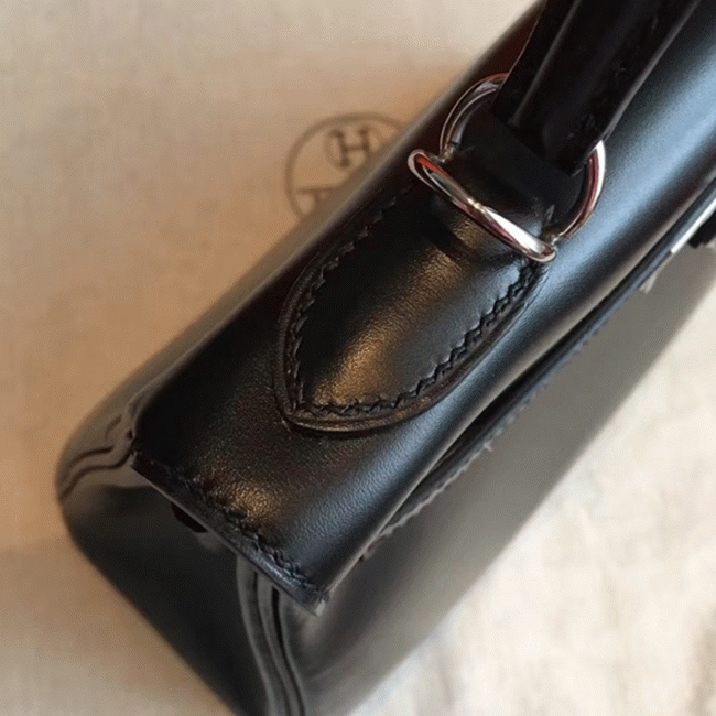 Black Replica Hermes Kelly Retourne 28cm Everyday Tote angle 3