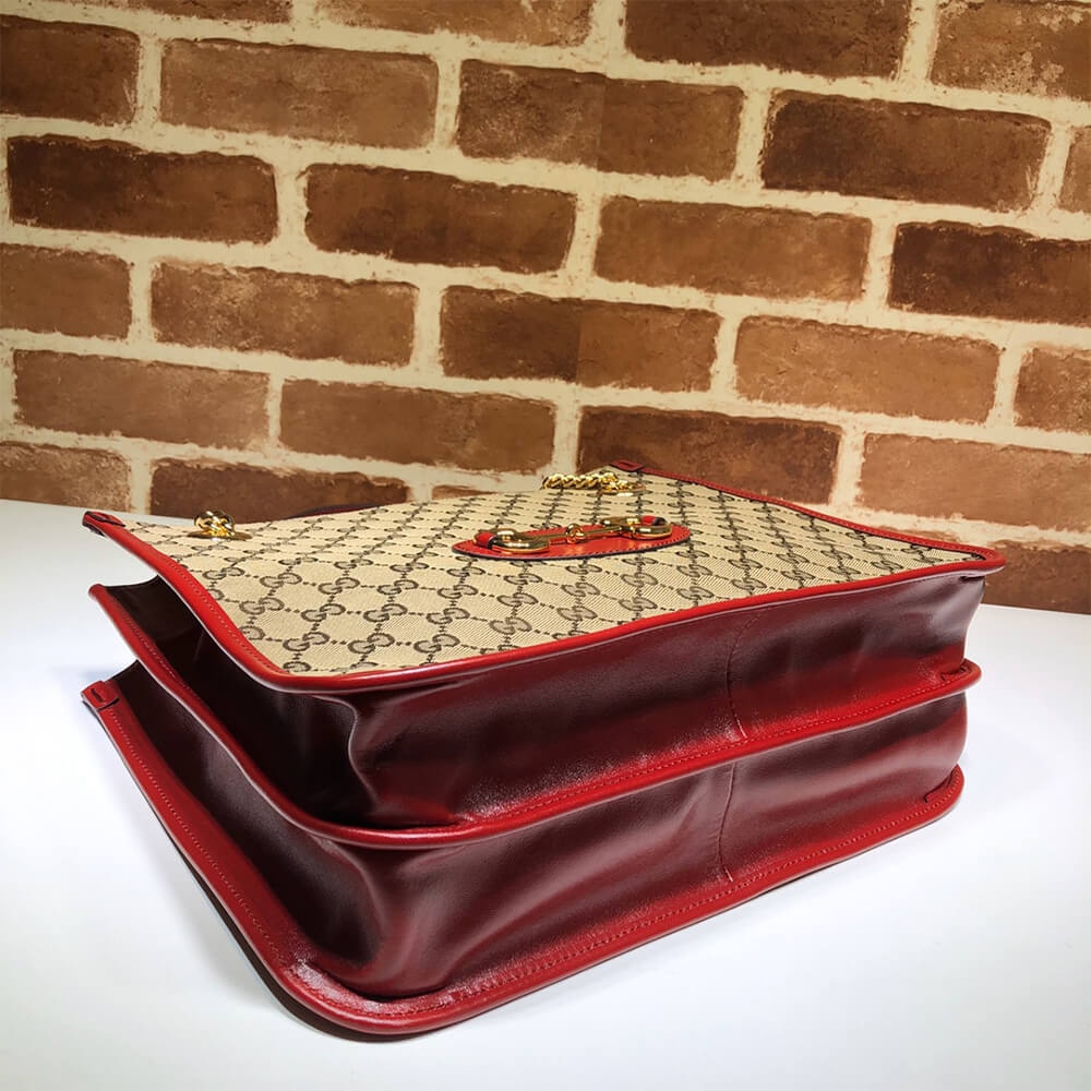 Gucci Horsebit 1955 medium tote bag angle 2