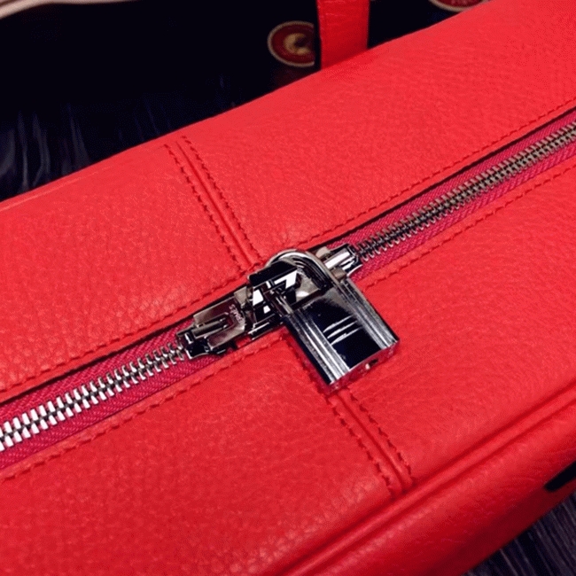 Red Luxury Replica Hermes Victoria II 35cm Bag angle 2