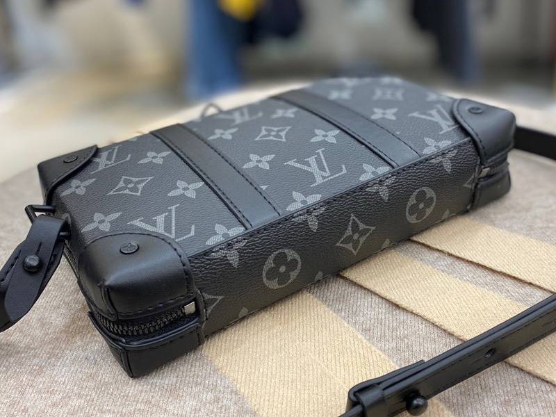 Louis Vuitton Monogram Eclipse Virgil Abloh Wallet Trunk angle 3