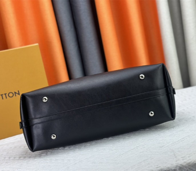 Louis Vuitton X TM CarryAll Vibe MM In Black angle 3