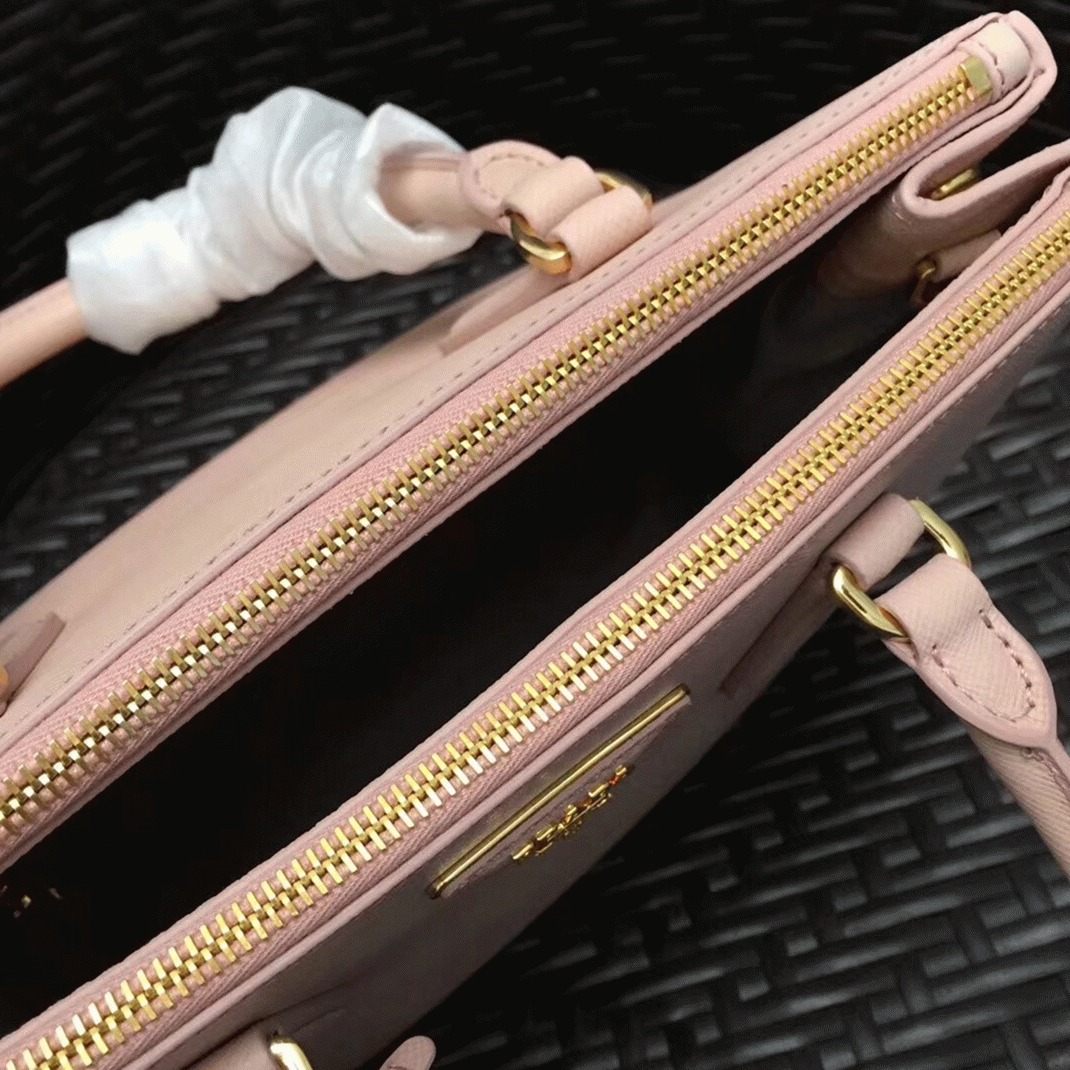 Pink Prada Galleria Medium Bag Fake angle 5