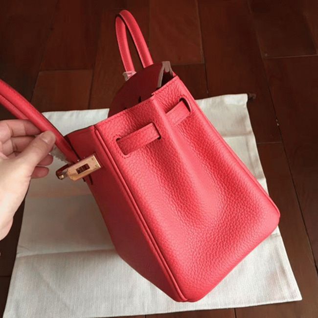 Bougainvillier Hermes Birkin 25cm Top-Quality Fake angle 5