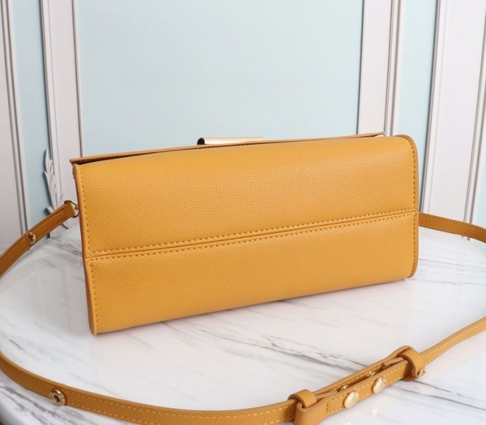 Louis Vuitton Twist One Handle MM Handbag In Vibrant Honey angle 4
