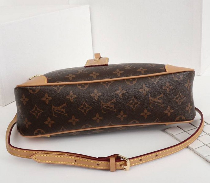 Louis Vuitton Monogram Canvas Odeon MM Bag In Natural angle 4
