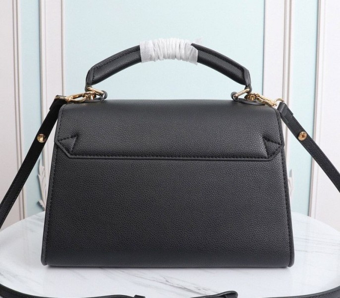 Louis Vuitton Twist One Handle MM Handbag In Black angle 3
