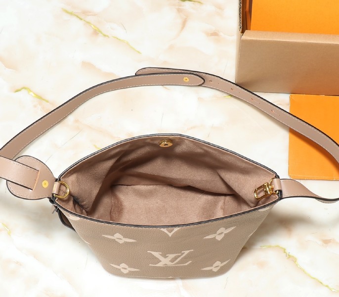Monogram Empreinte All In BB In Tourterelle Gray angle 5
