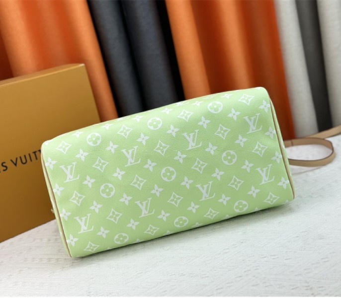 Louis Vuitton Speedy P9 Bandouliere 40 Bag In Light Green angle 4