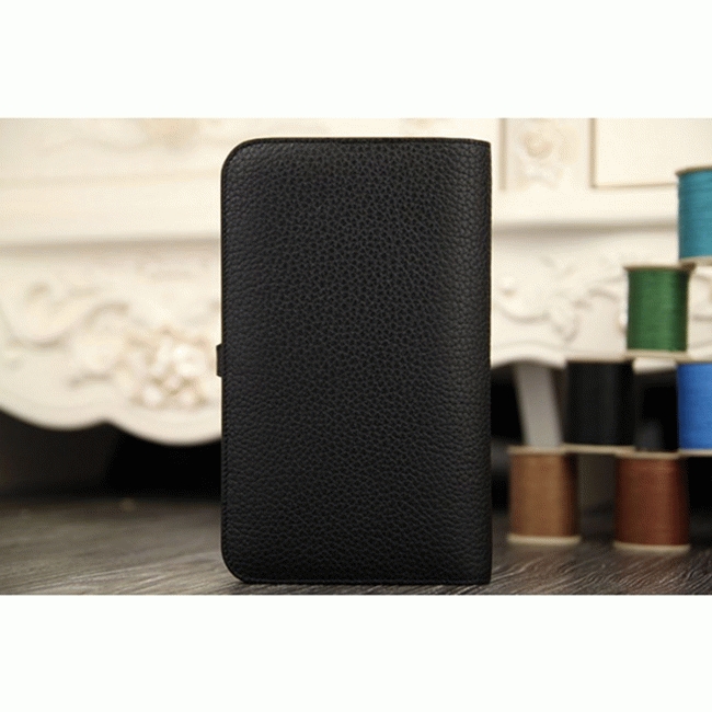 Black fake luxury Hermes Dogon combine wallet angle 5