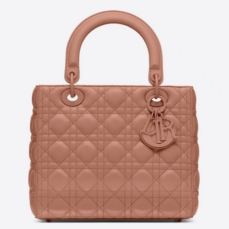 Dior Lady Dior Medium Bag Fake in Blush