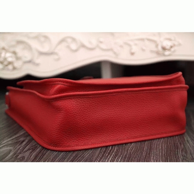 Red Evelyne III PM Bag Fake Luxury Hermes Casual Tote angle 5
