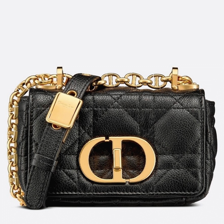 Dior Caro Micro Bag Knockoff in Black