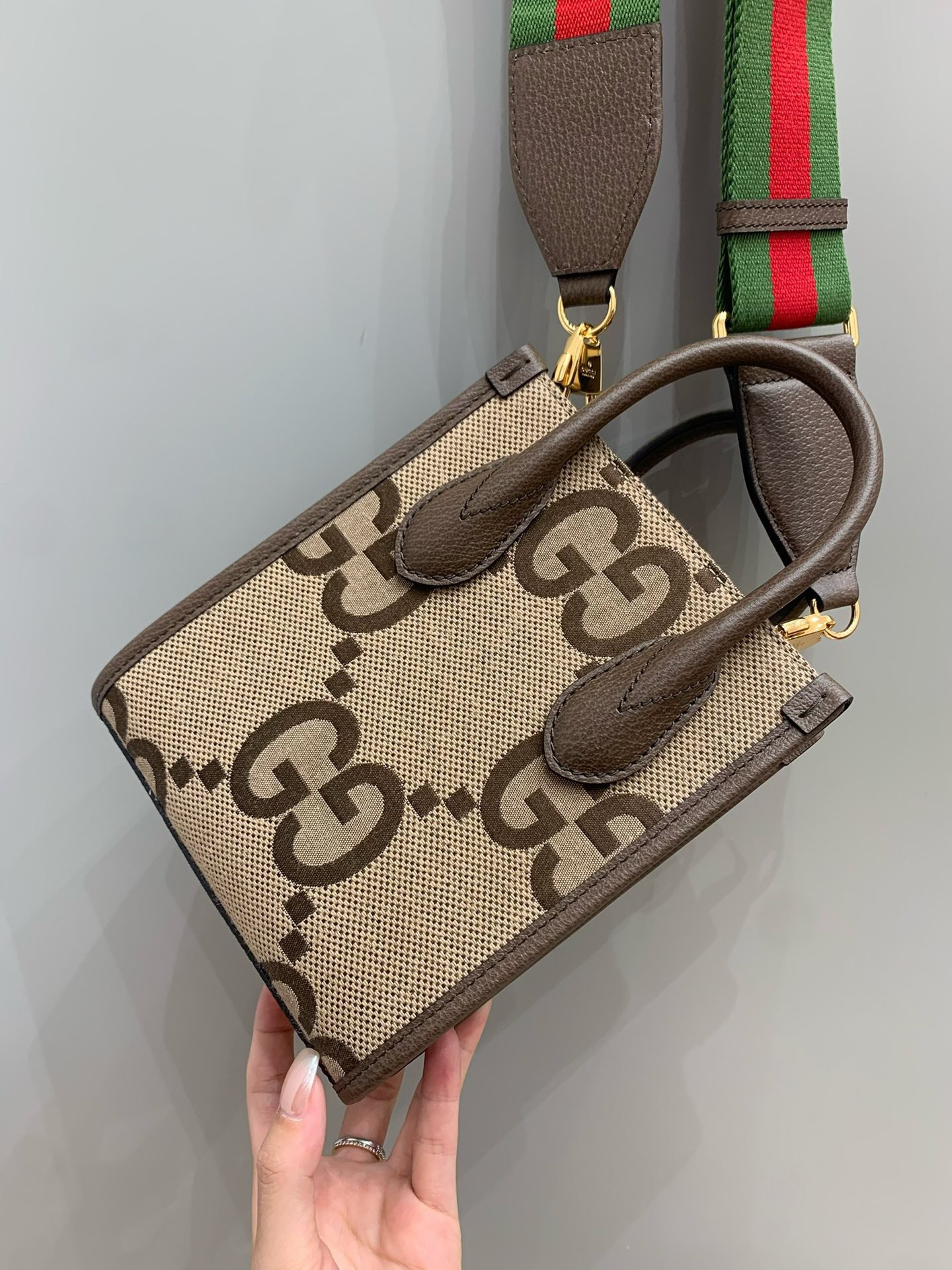 GG mini tote bag angle 3