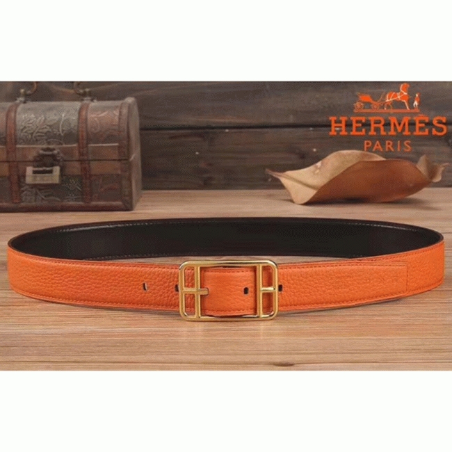 Orange cape cod 32 reversible AAA fake Hermes belt angle 4