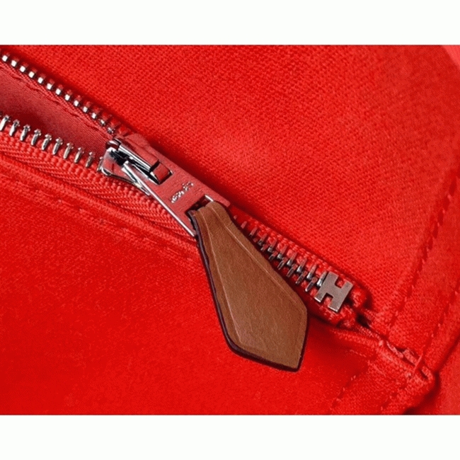 Capucine Canvas Replica Hermes Cabag Elan Chic Canvas Bag angle 3