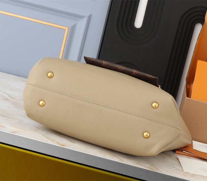 Louis Vuitton Low Key Cabas MM Bag In Galet Gray angle 3