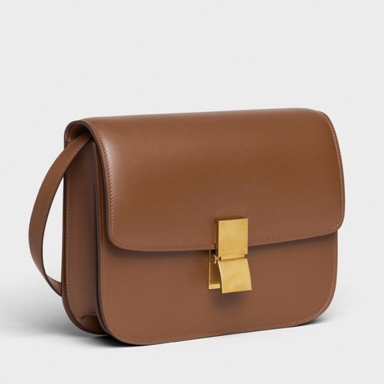 Top Quality Fake Celine Classic Box Medium Bag In Camel