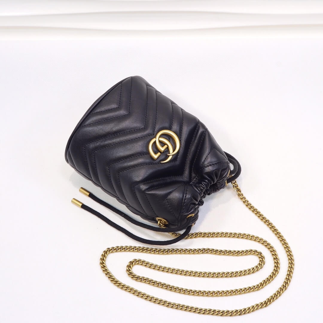 GG MARMONT mini bucket bag angle 4