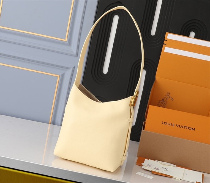 Louis Vuitton Low Key MM Hobo In Urban Yellow angle 2