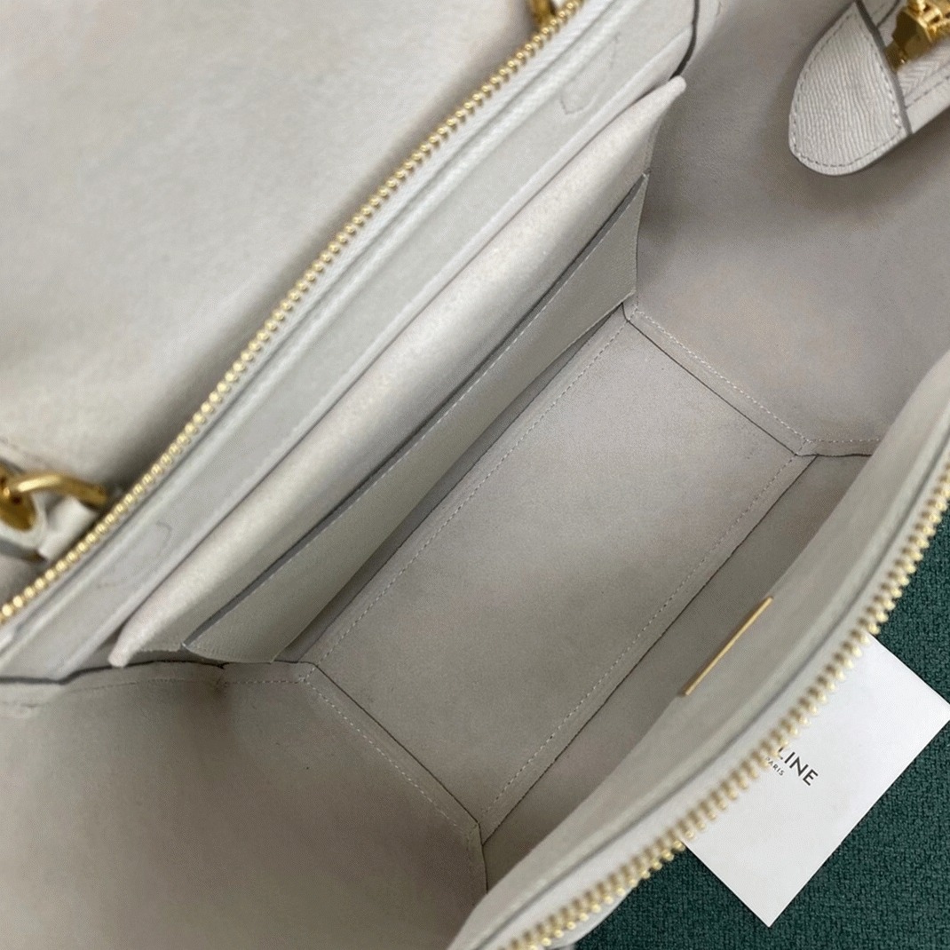 Celine Micro Belt Bag Replica in White angle 2