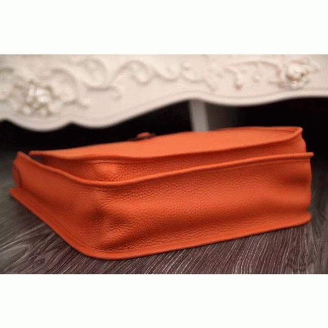 Orange Evelyne III PM Bag Fake AAA Hermes Bright Shoulder Bag angle 2