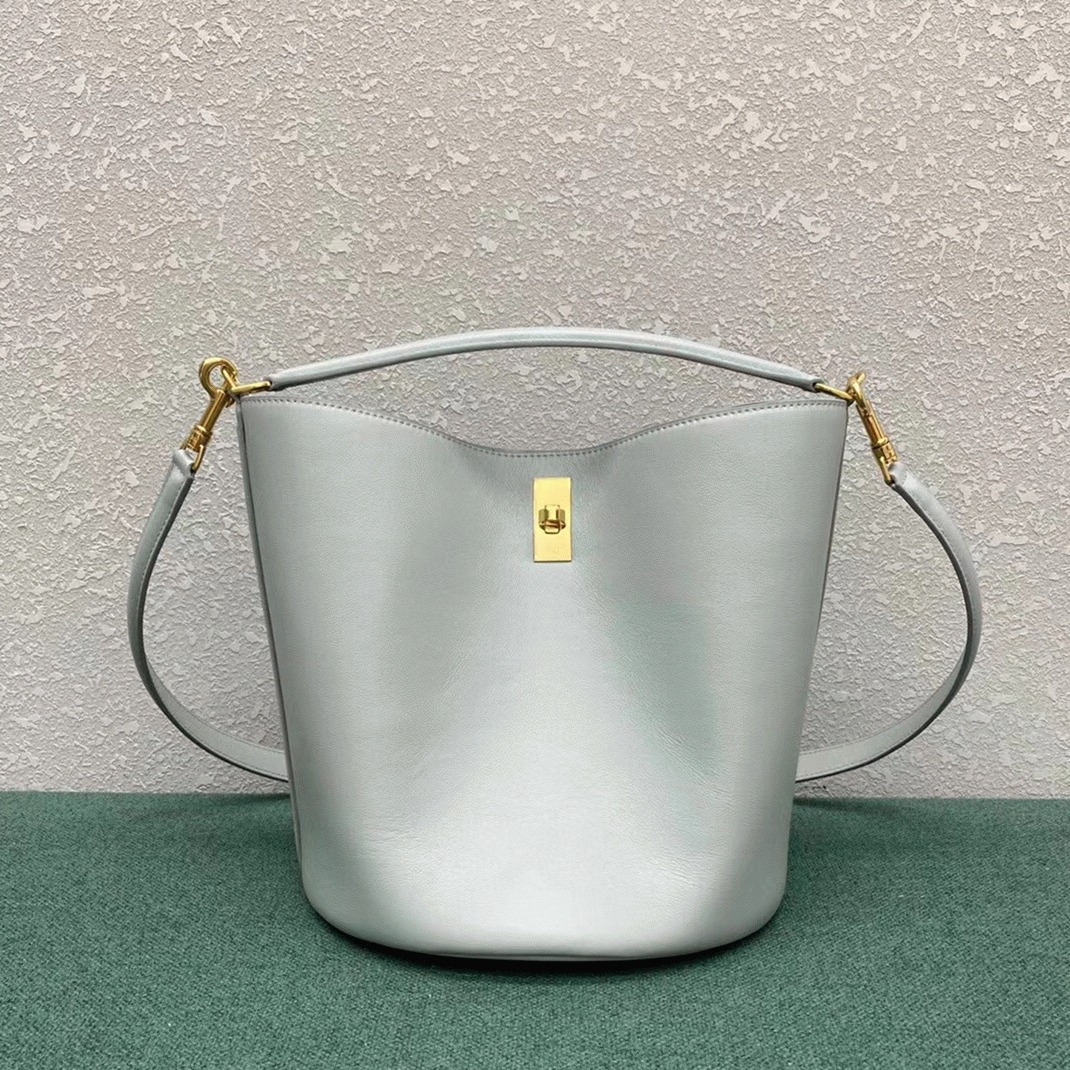 Top Quality Faux Celine Bucket 16 Bag In Mineral Smooth Calfskin angle 5