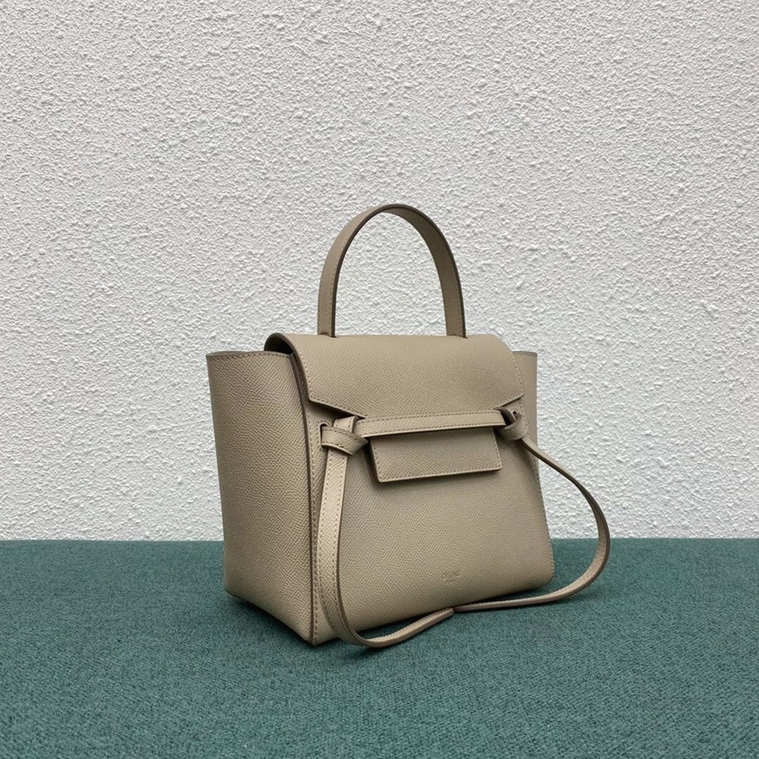 Celine Belt Nano Bag Knockoff in Light Beige angle 5