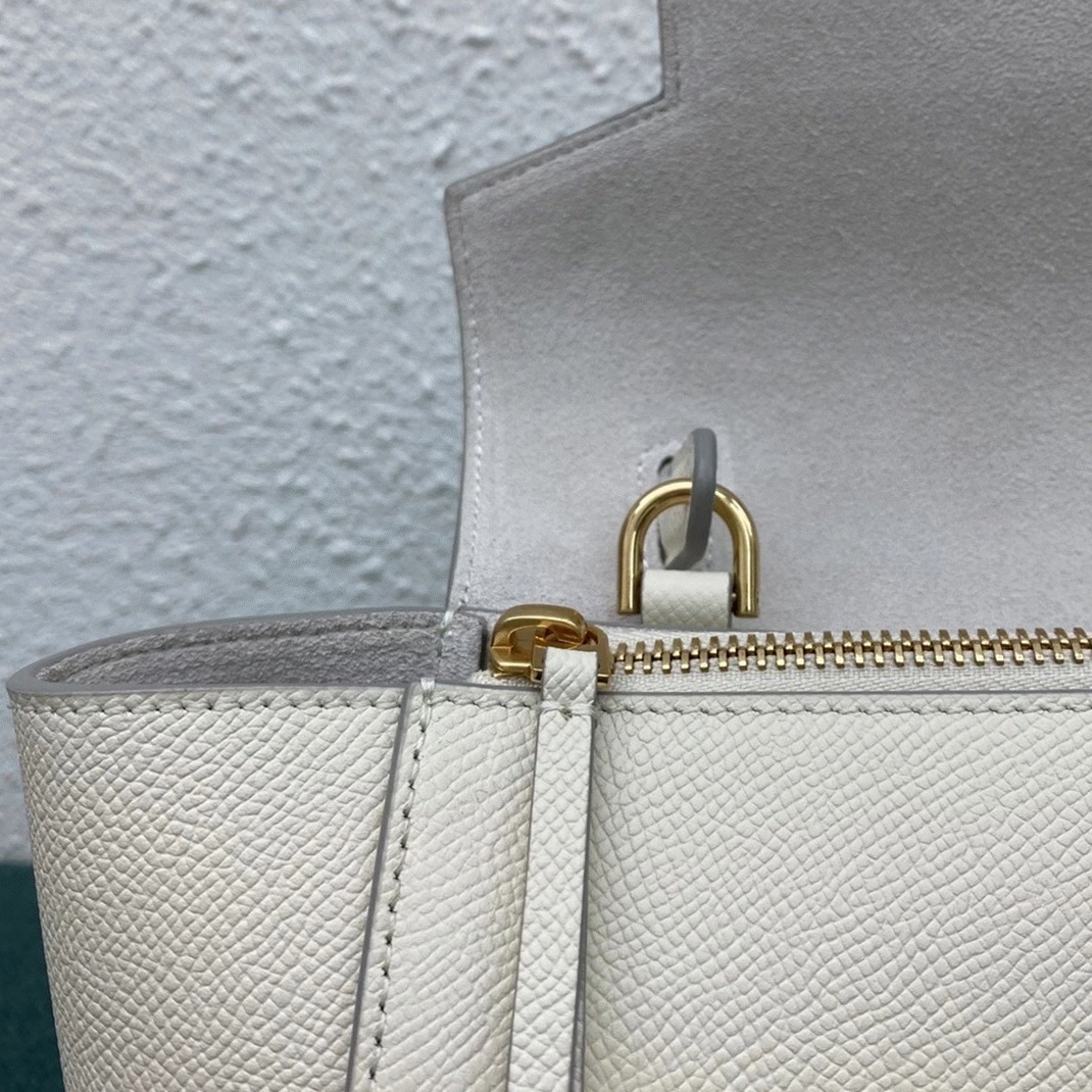 Celine Belt Nano Bag Knockoff in White angle 5