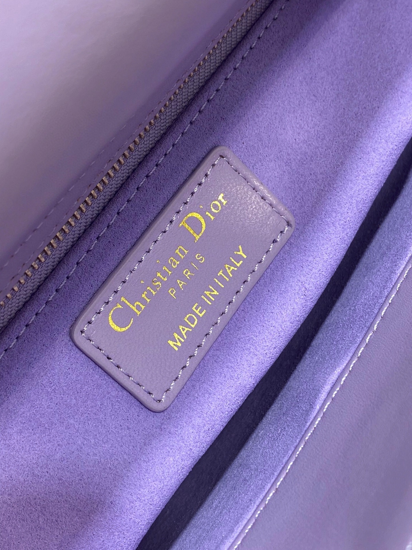 Dior Small Lady Dior Bag Fake in Lilas Lambskin with Resin Charms angle 5