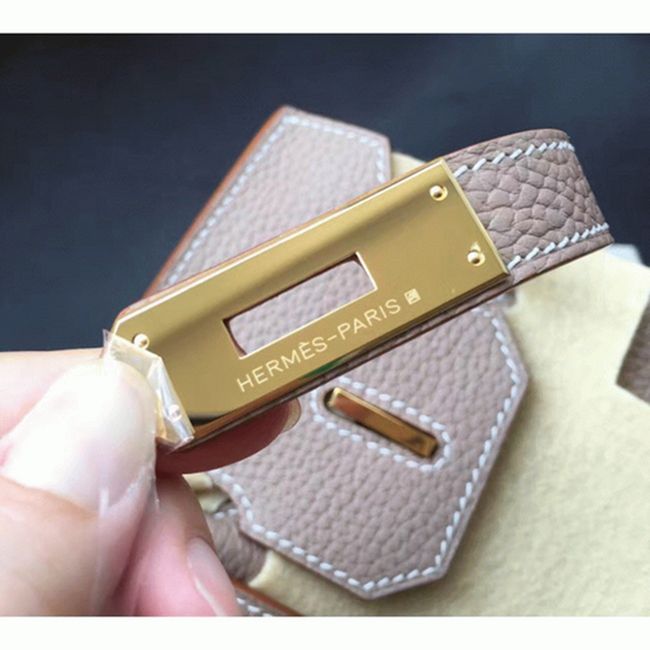 Grey High Quality Fake Hermes Birkin 30cm Purse angle 5