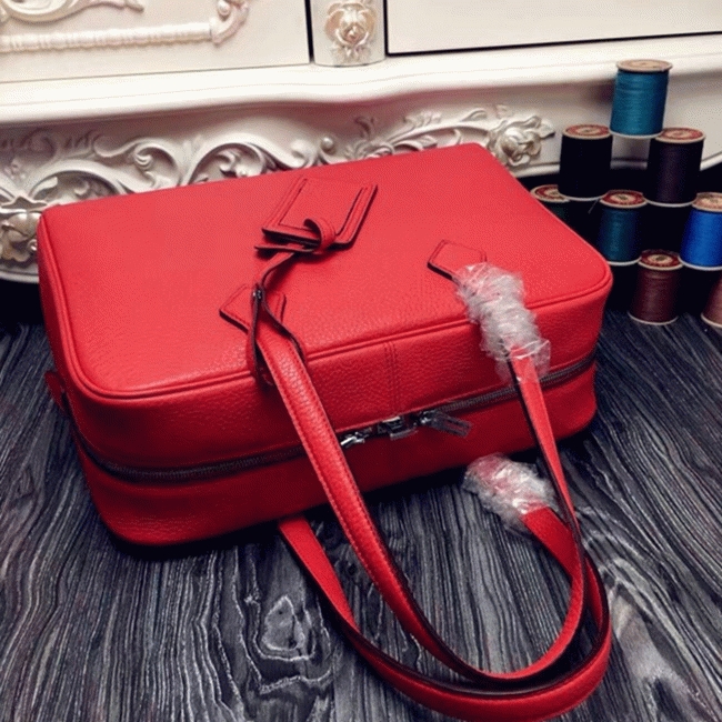 Red Luxury Replica Hermes Victoria II 35cm Bag angle 5