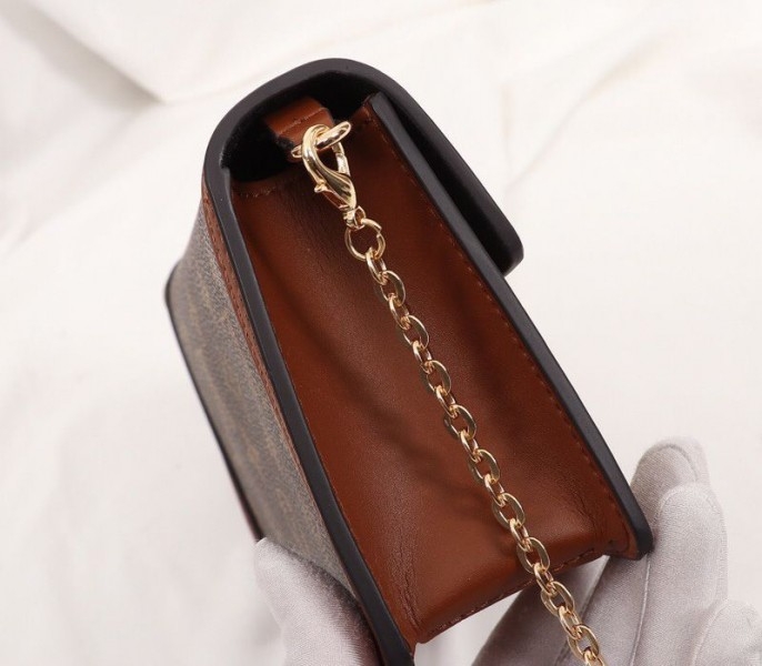 Louis Vuitton Monogram Reverse Canvas Dauphine Chain Wallet angle 4
