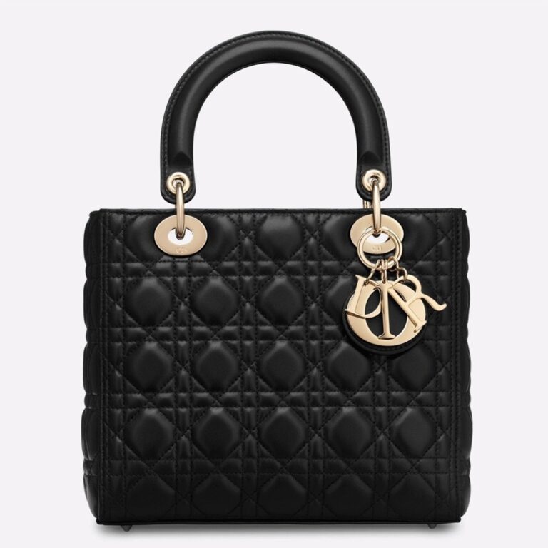 Dior Lady Dior Medium Bag in Black