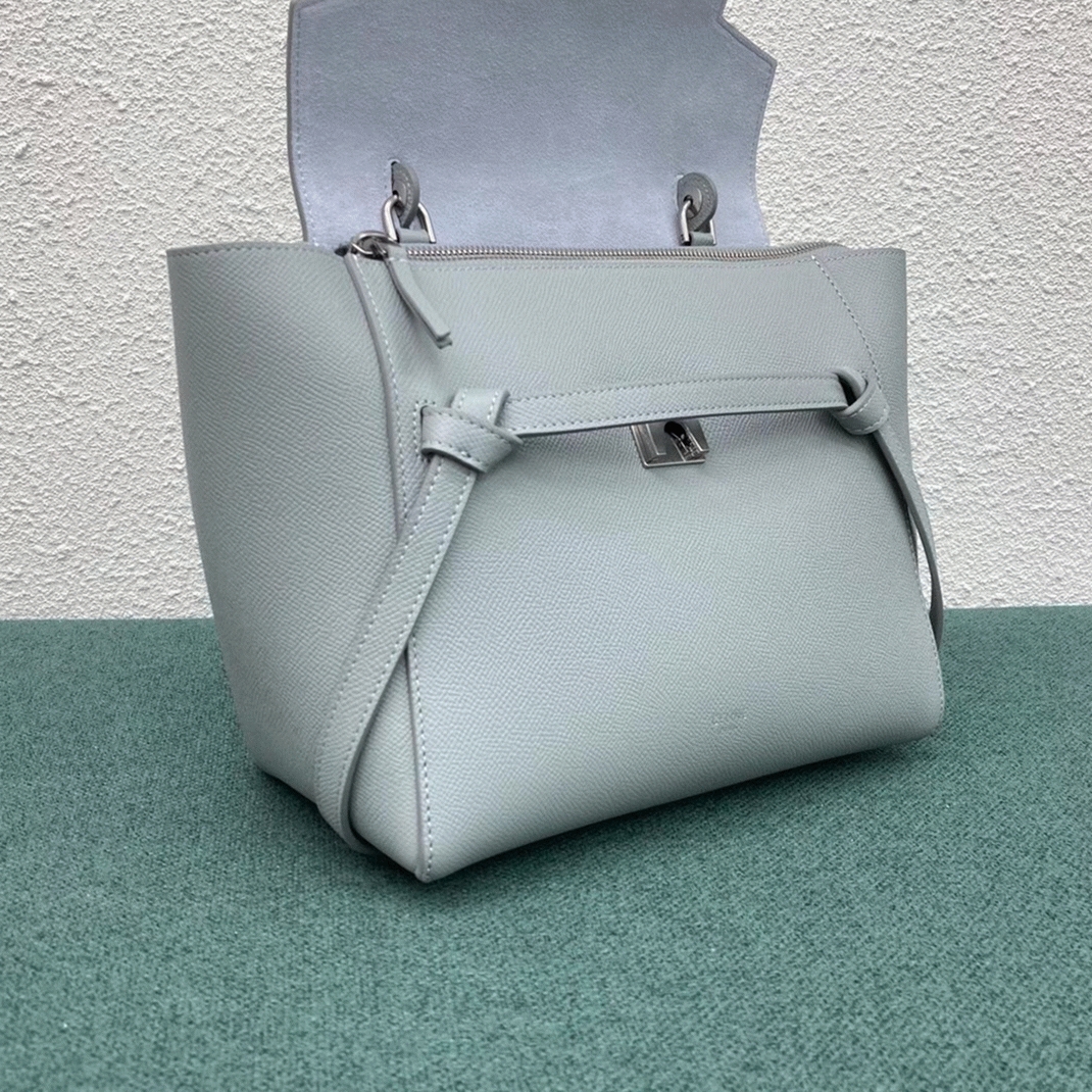 Celine Micro Belt Bag Replica in Mineral angle 2