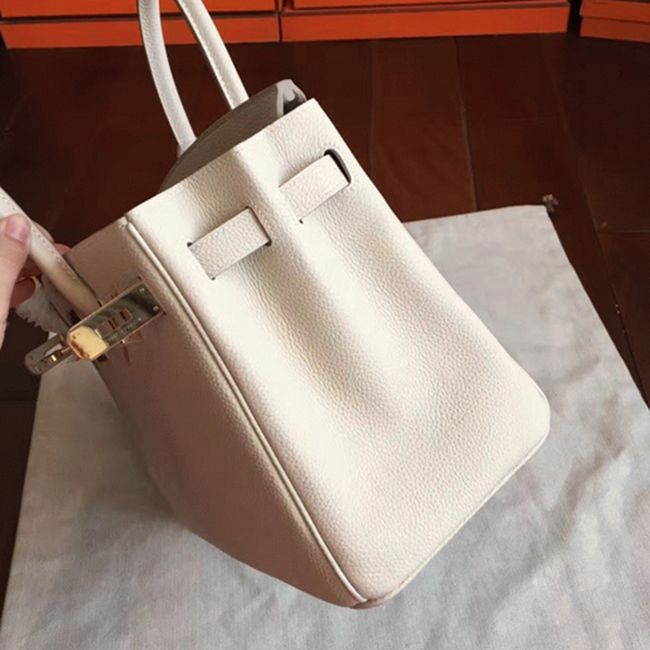 Beige Shade Hermes Birkin 30cm Knockoff Purse angle 2