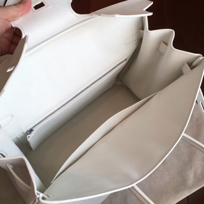 White High Quality Replica Hermes Birkin 35cm Purse angle 2