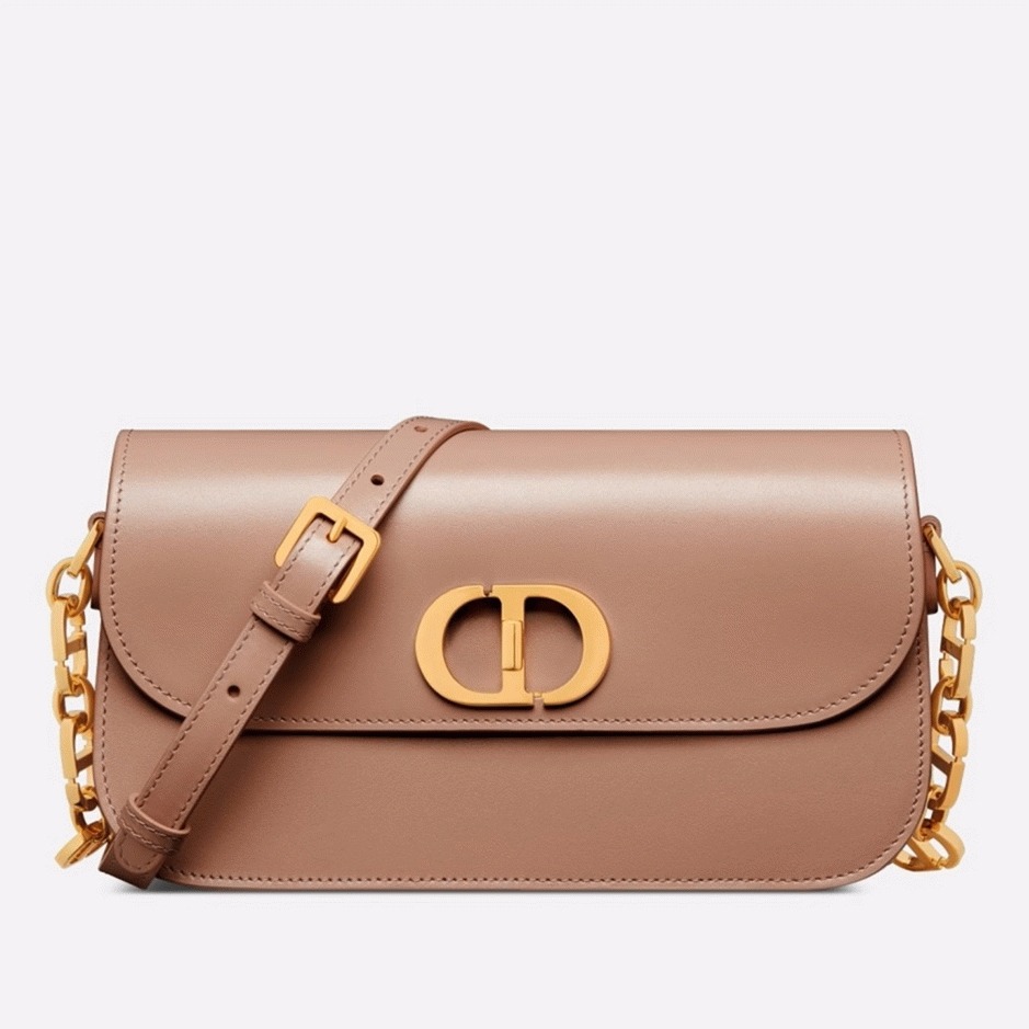 Dior 30 Montaigne Avenue Bag Fake in Heritage Pink Box Calfskin